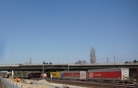 Güterverkehr 2020 in Ginnheim.