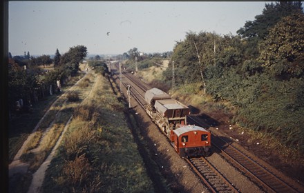 Baustellenverkehr Anno 1974