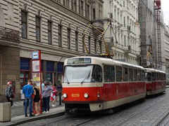2 x Tatra T3R.P in der Station Vclavk namestri "Wenzelsplatz"