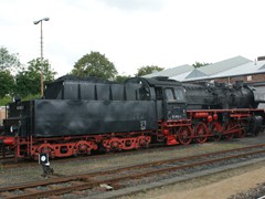 BR 50 3552 der Eisenbahnfreunde Hanau im  BW der Hafenbahn