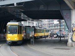 Ein Tatra Doppel der Linie M4