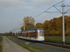 Linie 6 kurz vor erreichen der Endstation Alsbach