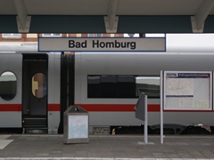 Einmal, ganz kurz, war auch Bad Homburg ICE Bahnhof