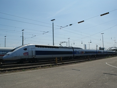 TGV in voller Länge in F-Griesheim