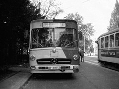 1972 begaben sich Mitglieder des FEN mit Tram und Dieselbus nach Offenbach um dort die O-Busse zu verabschieden.